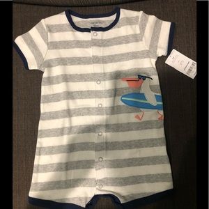 Brand new Carters pelican short onesie